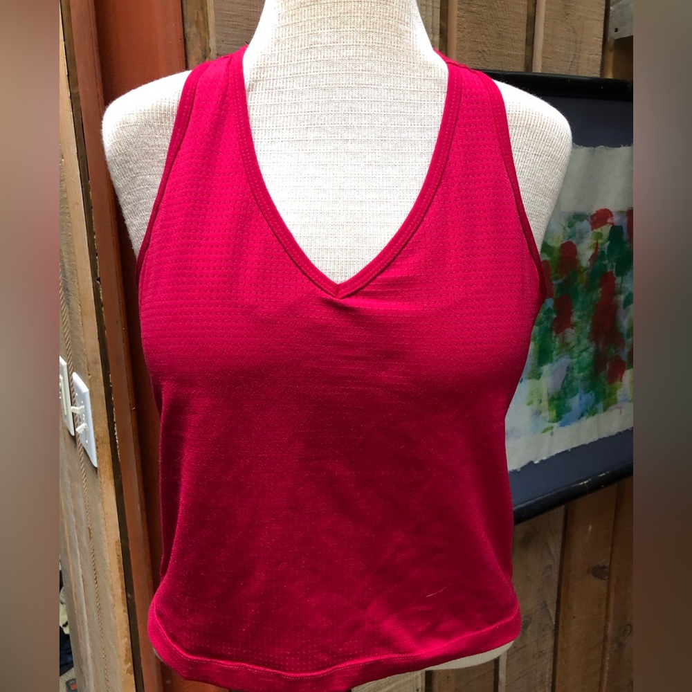 Fabulous red Nike Dri Fit halter top with built in bra!